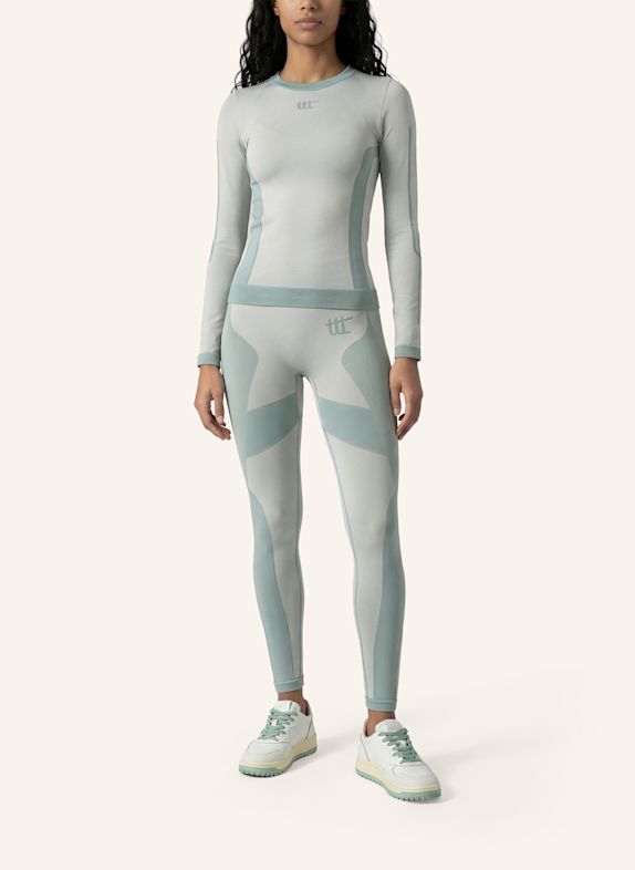 to the top Long Sleeve SEAMLESS BLAU / WEISS