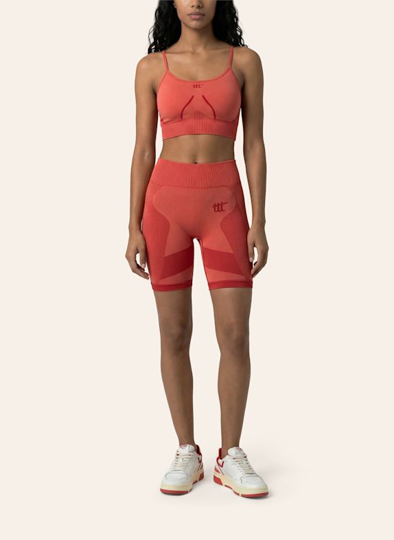 to the top Short Leggings SEAMLESS LIGHT ORANGE