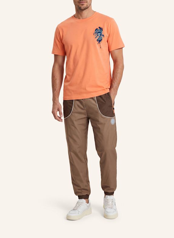 to the top T-Shirt Print Palm ORANGE