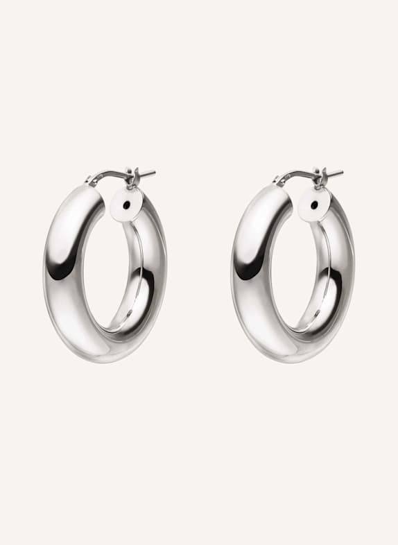 PURELEI Creolen GLOSSY BOLD SILBER