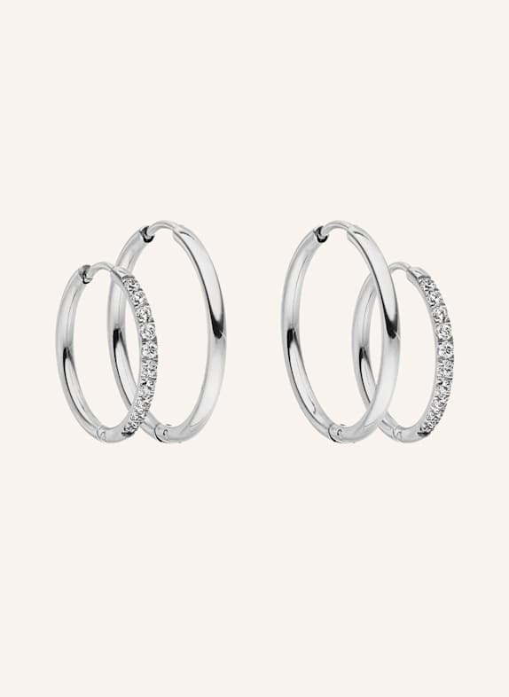 PURELEI Ohrring-Set LOVELY GLITTER SILBER