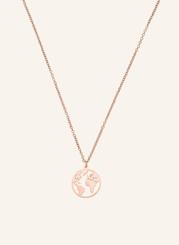 PURELEI Halskette WORLD MAP ROSÉGOLD