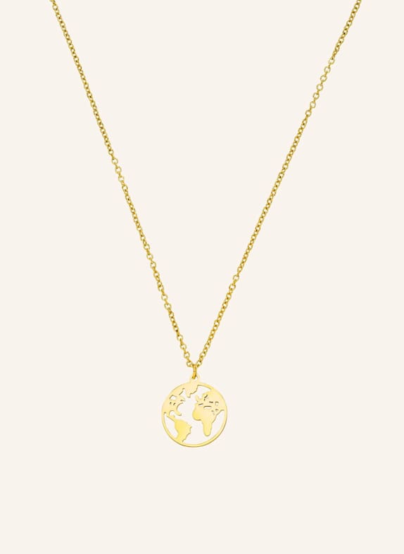 PURELEI Kette WORLD MAP GOLD
