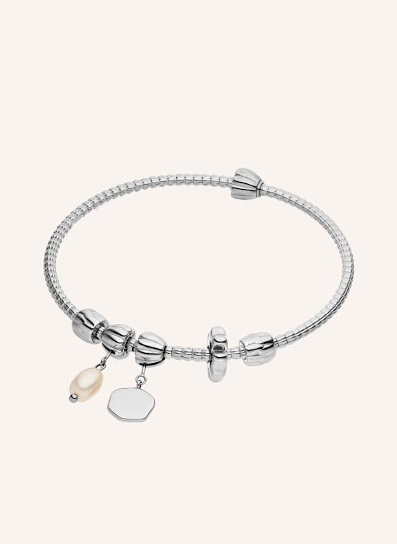 PURELEI Armreif-Set LEI PEARL S-M SILBER