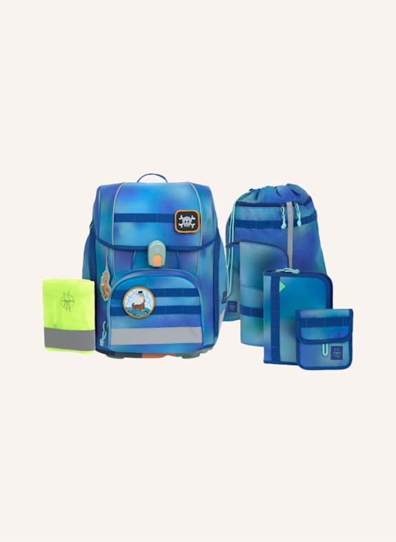 LÄSSIG Schulranzen Set BOXY UNIQUE BLAU