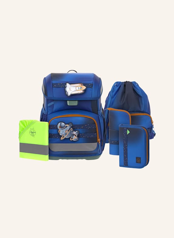 LÄSSIG Schulranzen Set LIGHT UNIQUE BLAU