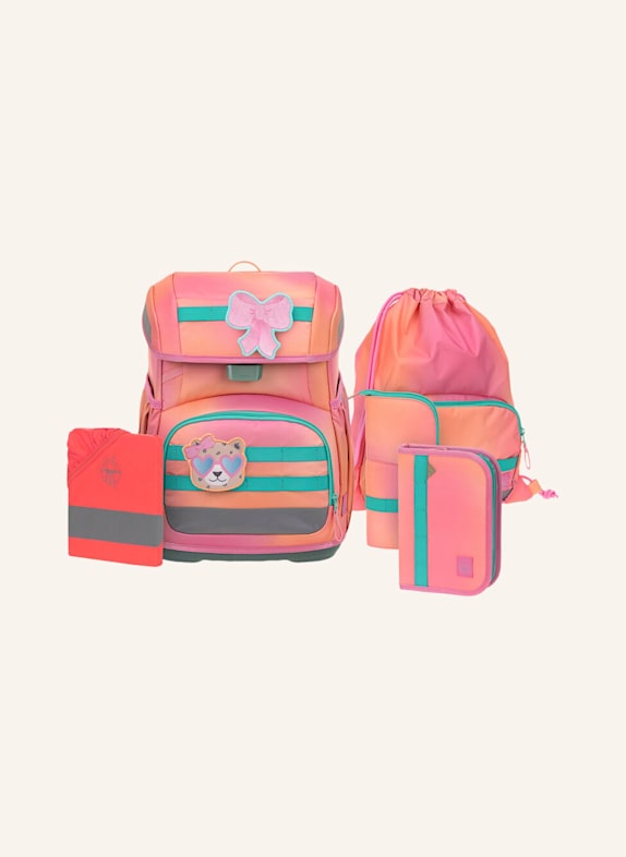 LÄSSIG Schulranzen Set LIGHT UNIQUE PINK