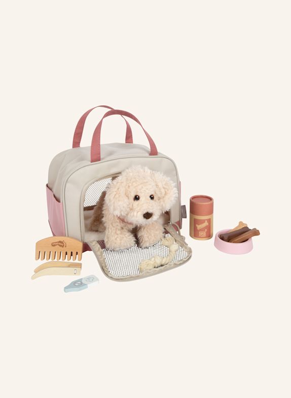 small foot Hund mit Tasche und Pflege-Set ROSA