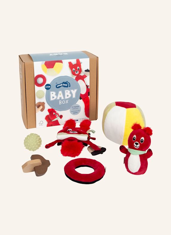 small foot „Erkunden & Begreifen“ Baby-Box 4 - 6 Monate ROT