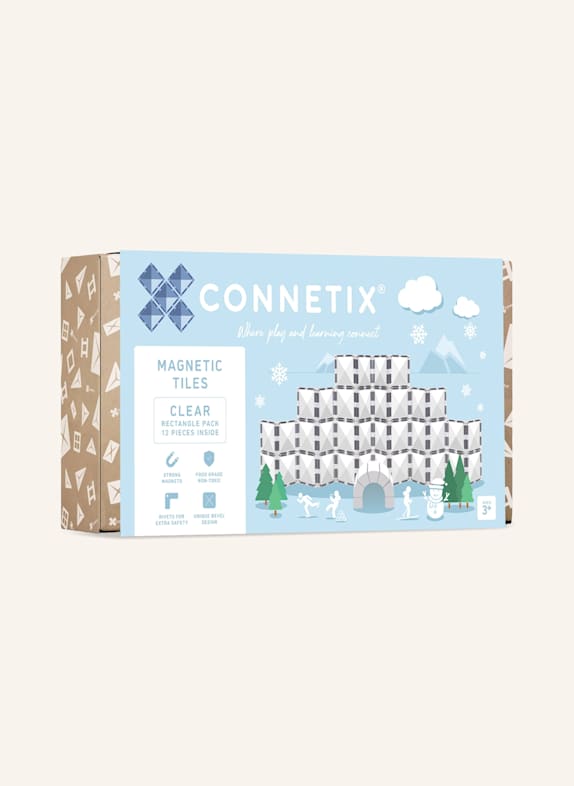 Connetix Rechteck-Set CLEAR WEISS