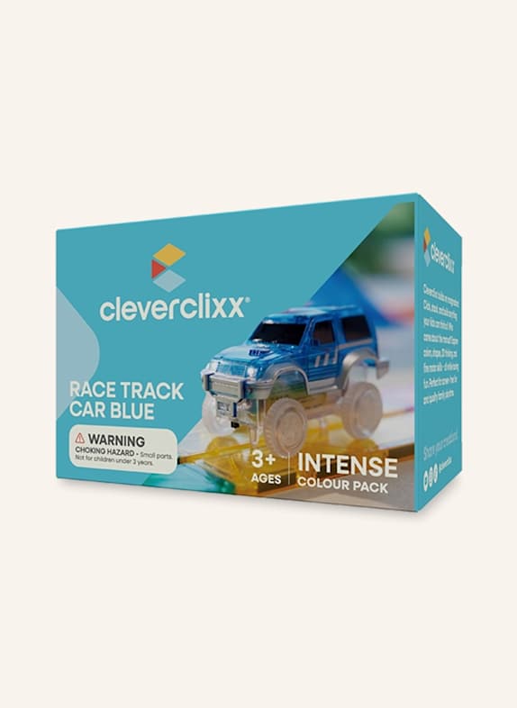 Cleverclixx Race Track Car BLAU