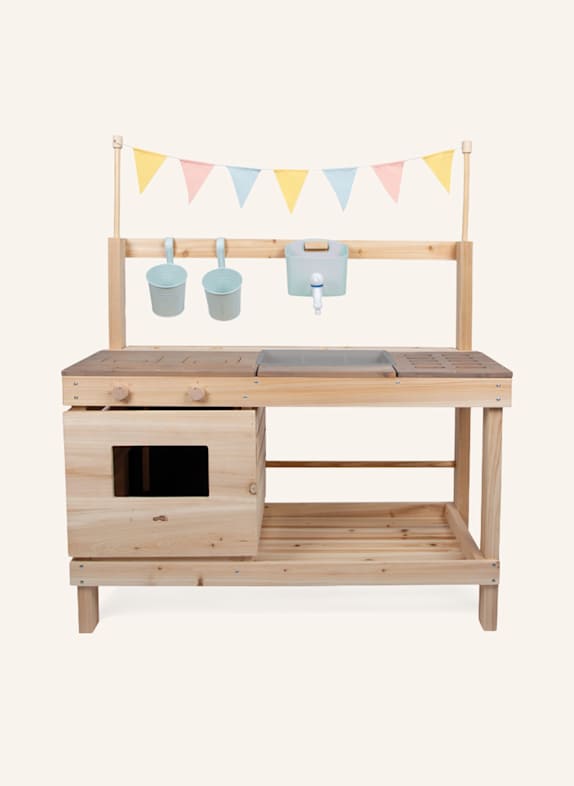 small foot Matschküche und Kaufladen BRAUN