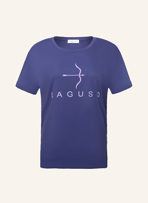 Laguso T-Shirt LOU LOGO DARK VIOLET LILA