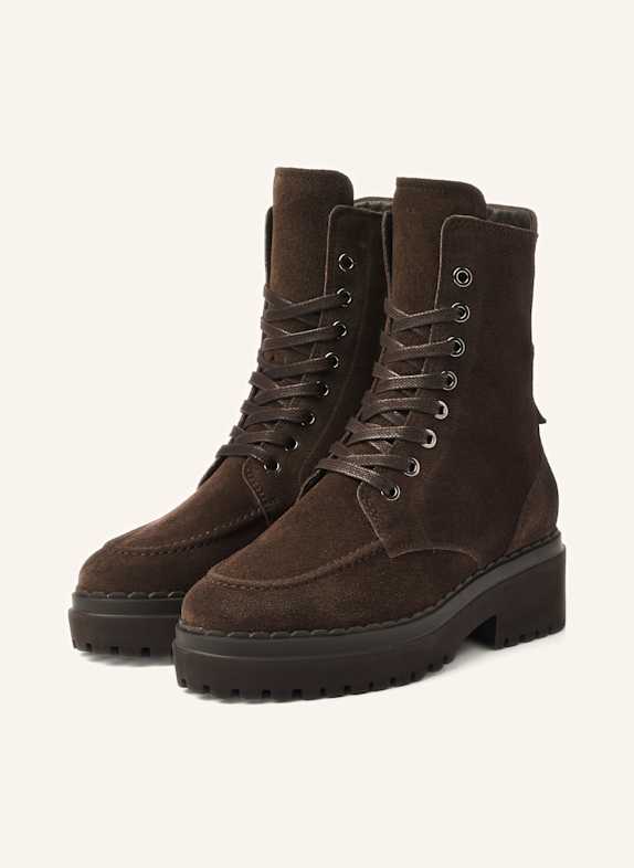 NUBIKK Schnürstiefel FAE BOBBI FUR BRAUN