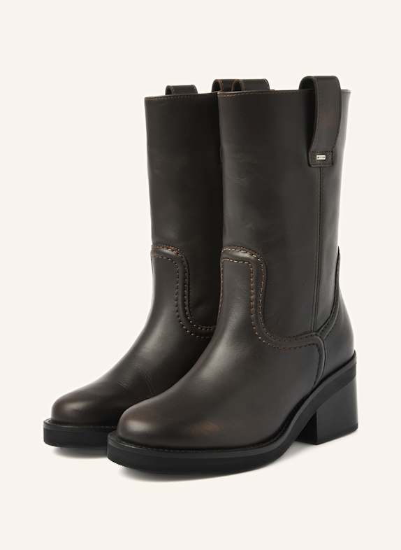 NUBIKK Stiefel CASSY SLOUCH DUNKELBRAUN