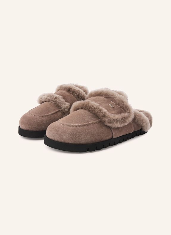 NUBIKK Slipper TEDDY FURRY II DUNKELGRAU