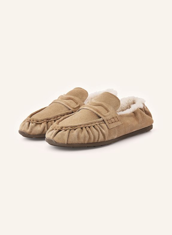 NUBIKK Slipper RILEY FUR TAUPE