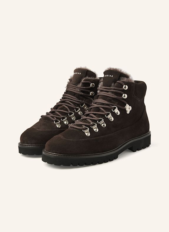 NUBIKK Schnürboots LOGAN CHAD FUR BRAUN