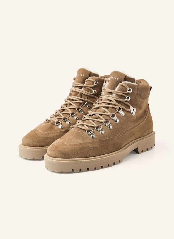 NUBIKK Schnürboots LOGAN CHAD FUR TAUPE