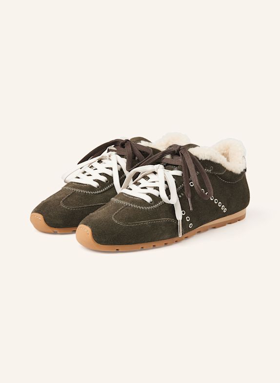 NUBIKK Sneaker BILLY LOU FUR II DUNKELGRÜN