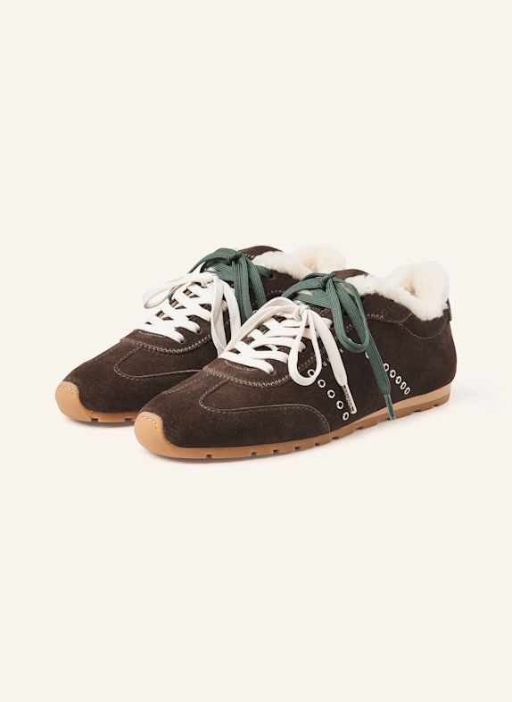 NUBIKK Sneaker BILLY LOU FUR II DUNKELBRAUN