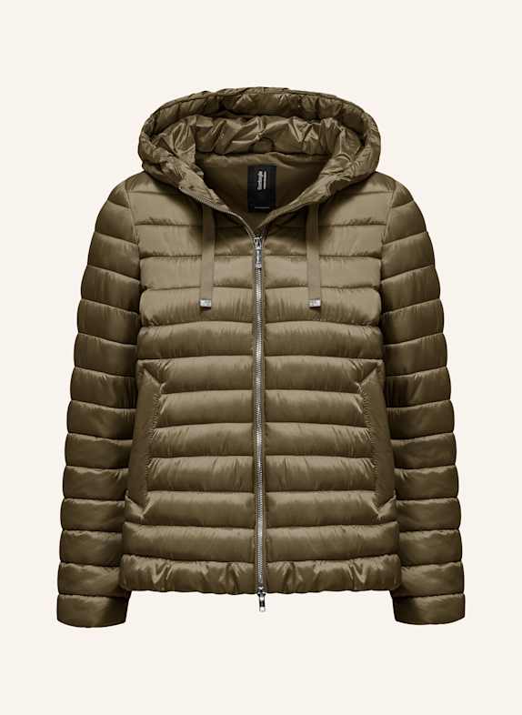 BOMBOOGIE Glänzende Daunenjacke BEIGE
