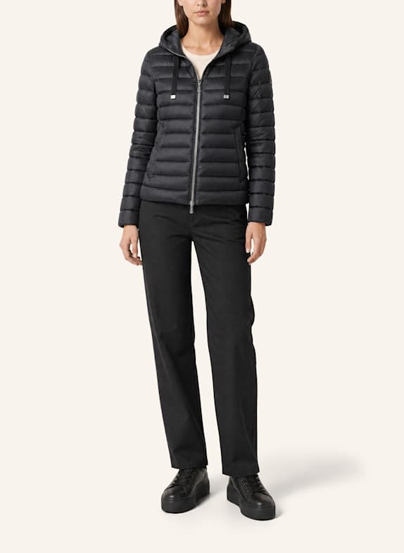 BOMBOOGIE Glänzende Daunenjacke BLAU