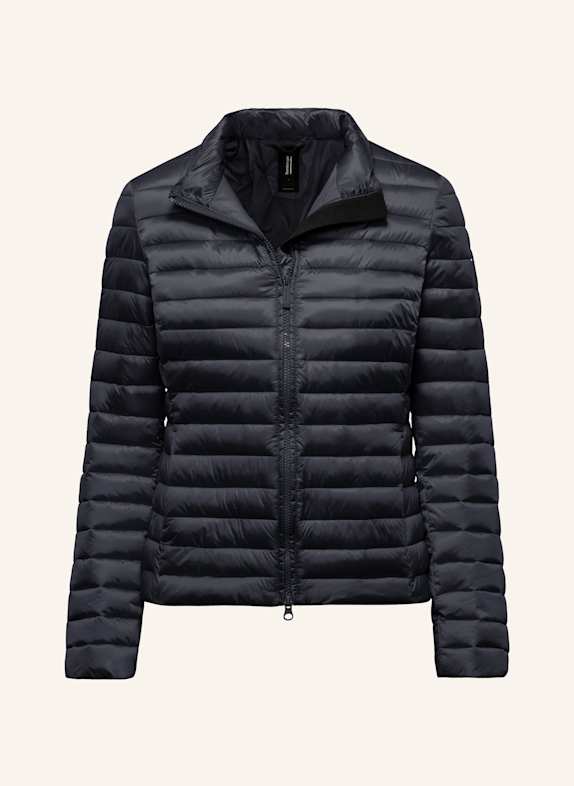 BOMBOOGIE Glänzende Daunenjacke mit Stehkragen BLAU