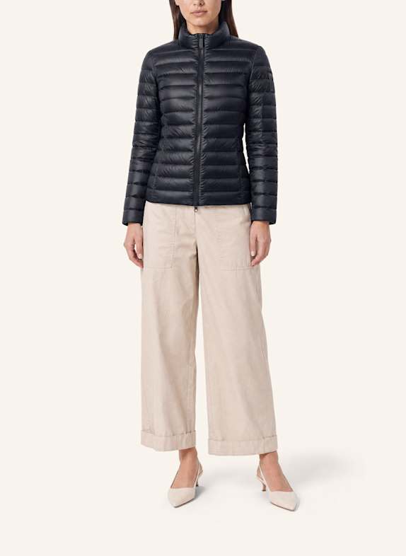 BOMBOOGIE Glänzende Daunenjacke mit Stehkragen BLAU