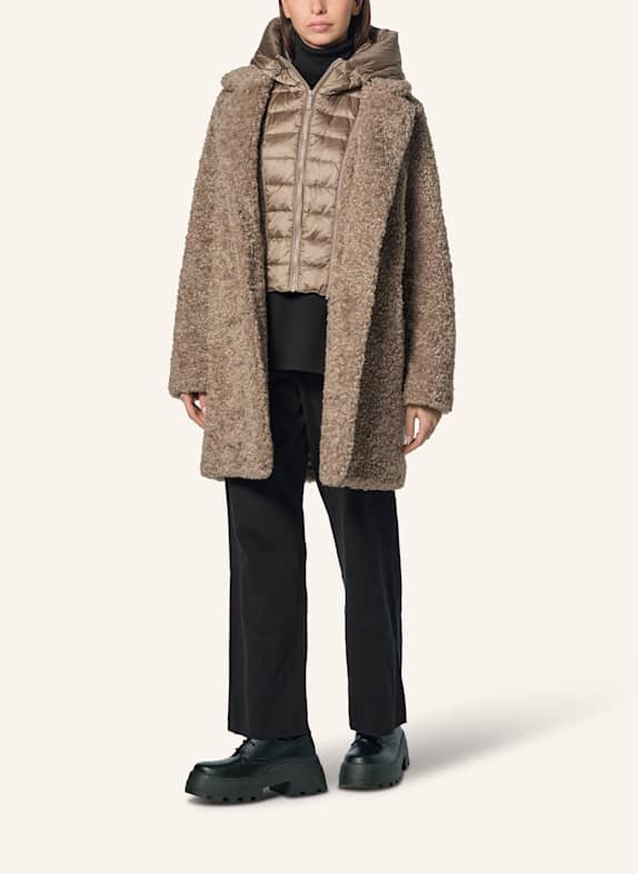 BOMBOOGIE Daunenmantel ODESSA TAUPE