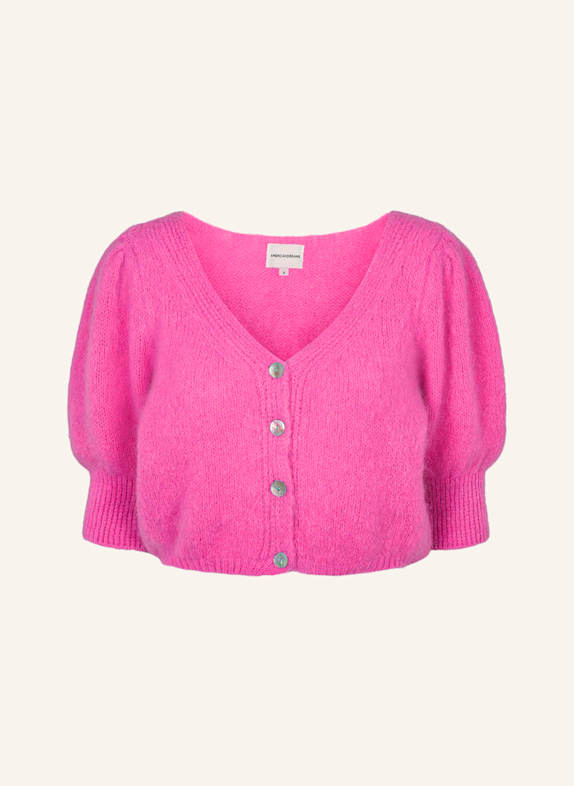 AMERICANDREAMS Alpaca Cardigan Manda NEONPINK