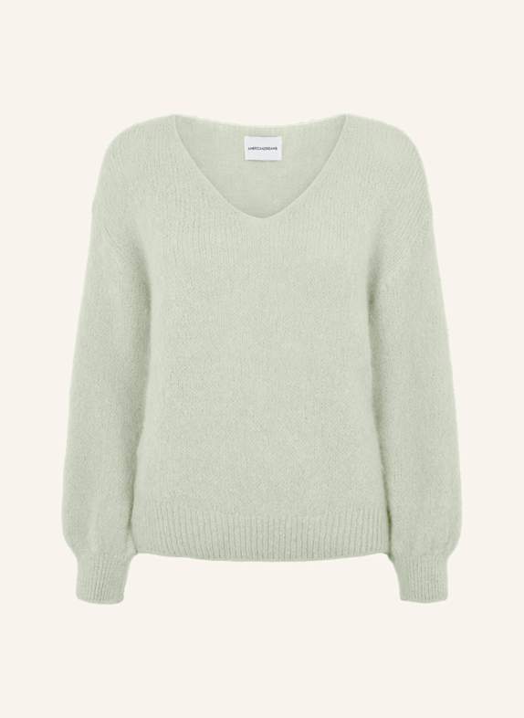 AMERICANDREAMS LS Alpaca Pullover Milana HELLGRÜN