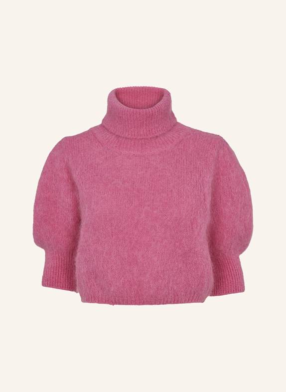 AMERICANDREAMS Rollneck Alpaca Pullover Piro PINK
