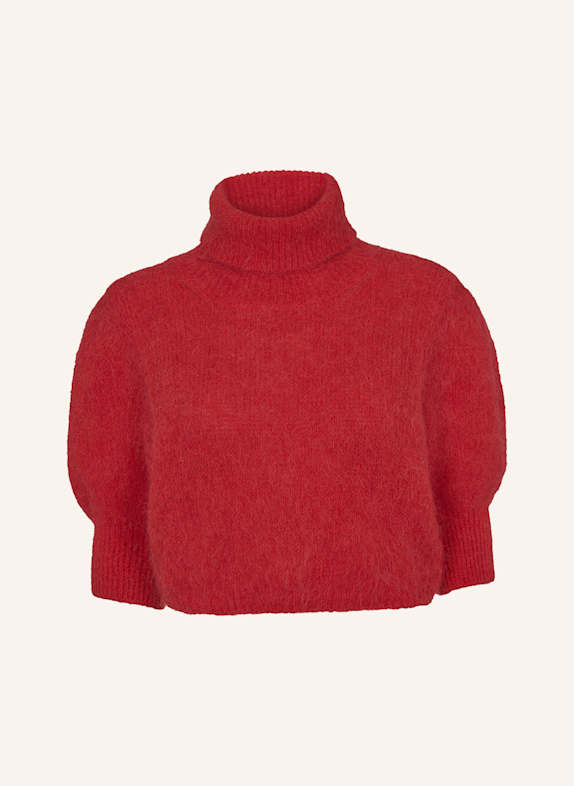 AMERICANDREAMS Rollneck Alpaca Pullover Piro ROT