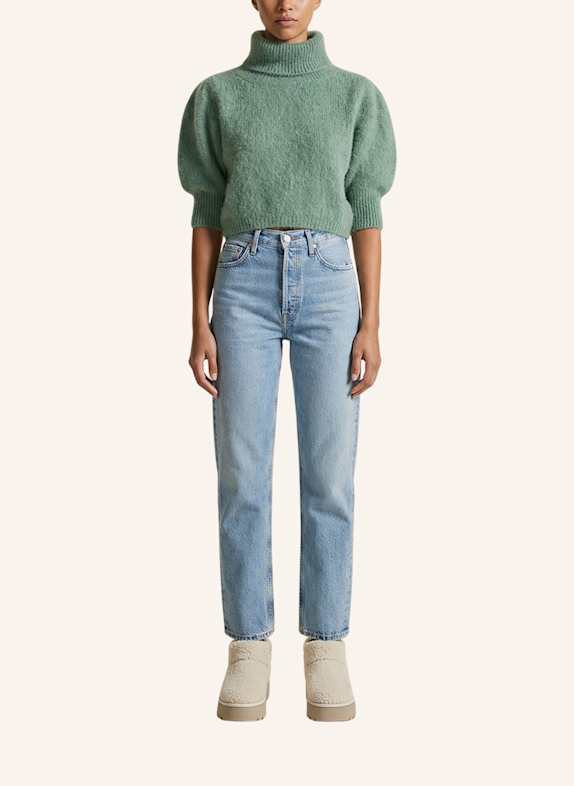 AMERICANDREAMS Rollneck Alpaca Pullover Piro OLIV