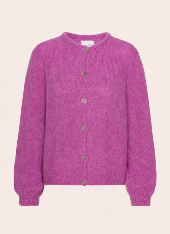 AMERICANDREAMS Alpaca Cardigan Susan FUCHSIA