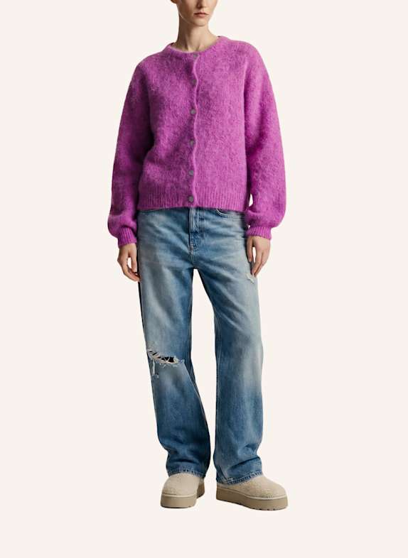 AMERICANDREAMS Alpaca Cardigan Susan FUCHSIA