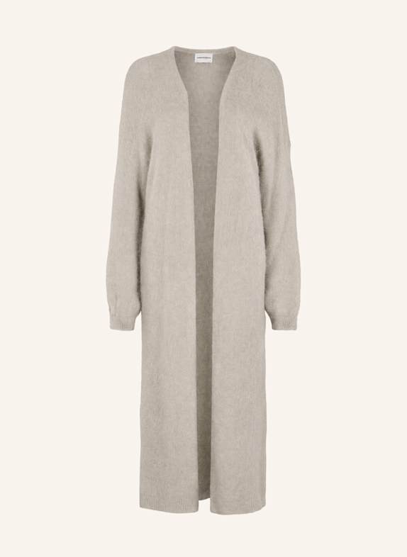 AMERICANDREAMS Long Alpaca Cardigan June TAUPE
