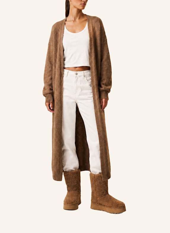 AMERICANDREAMS Long Alpaca Cardigan June BRAUN