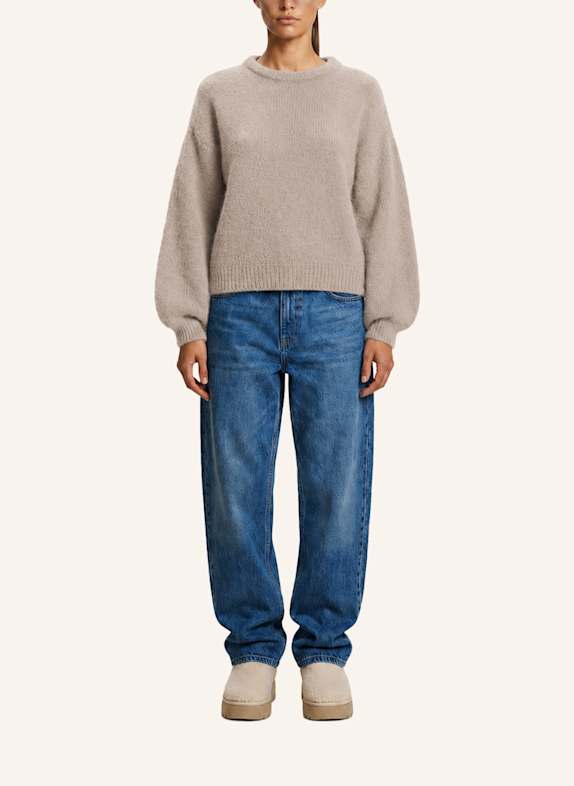 AMERICANDREAMS Round Neck Pullover Liana TAUPE