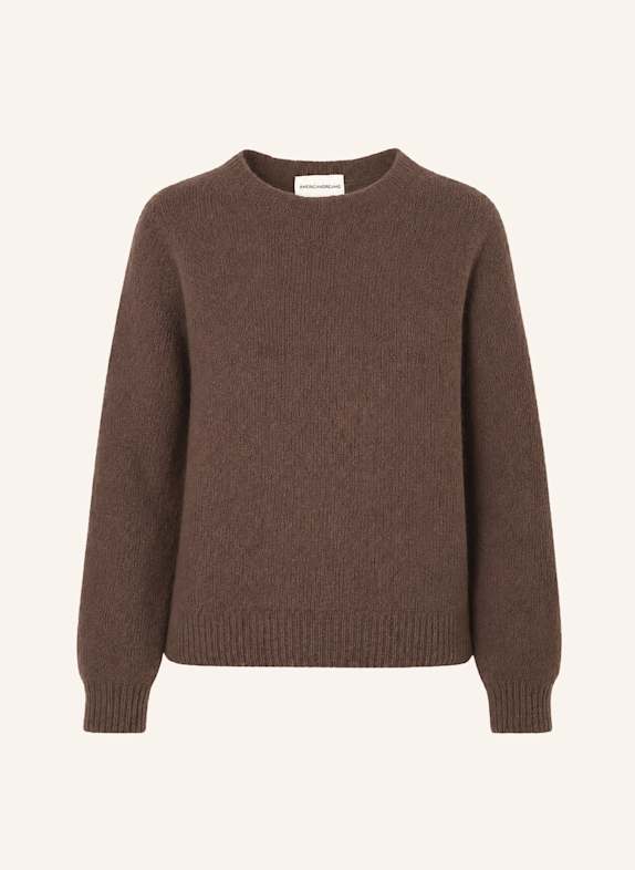 AMERICANDREAMS Round Neck Pullover Liana DUNKELBRAUN