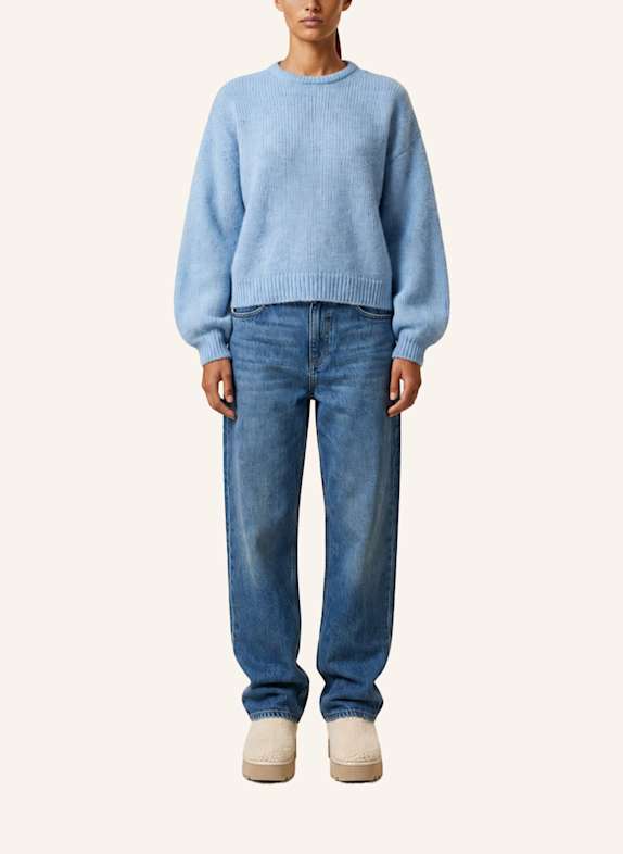AMERICANDREAMS Round Neck Pullover Liana HELLBLAU