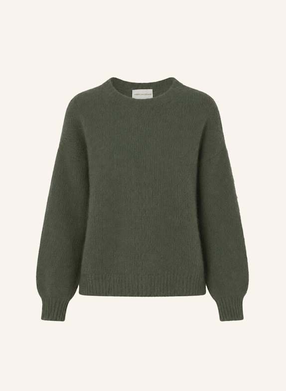 AMERICANDREAMS Round Neck Pullover Liana DUNKELGRÜN