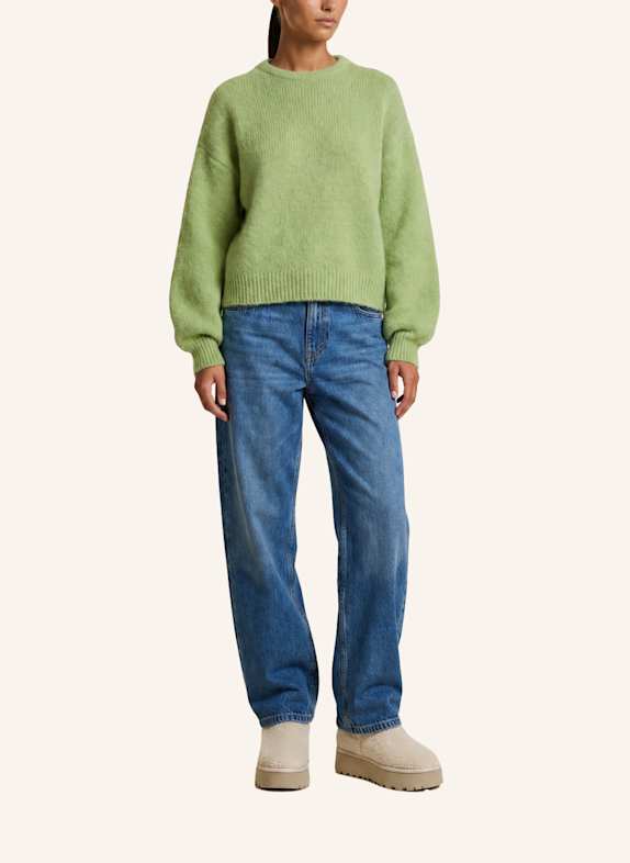 AMERICANDREAMS Round Neck Pullover Liana HELLGRÜN