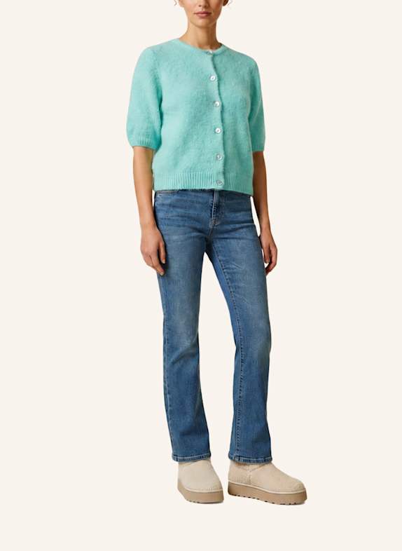 AMERICANDREAMS Short Sleeve Cardigan Susan MINT
