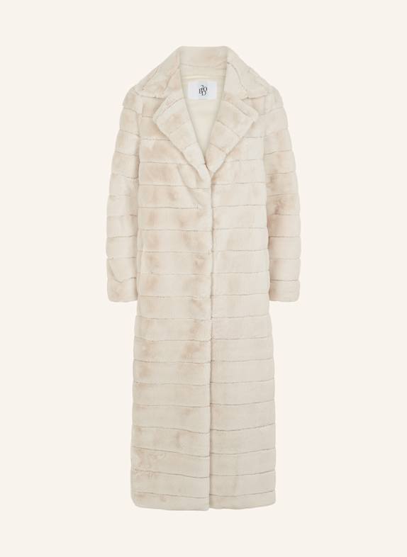 AMERICANDREAMS Faux Fur Coat Long Bailey BEIGE