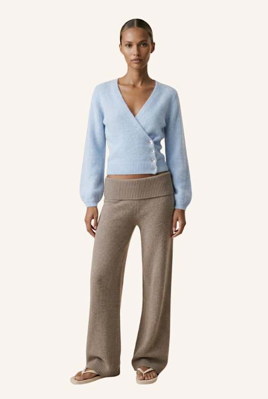 AMERICANDREAMS Wrap Cardigan Mariya HELLBLAU