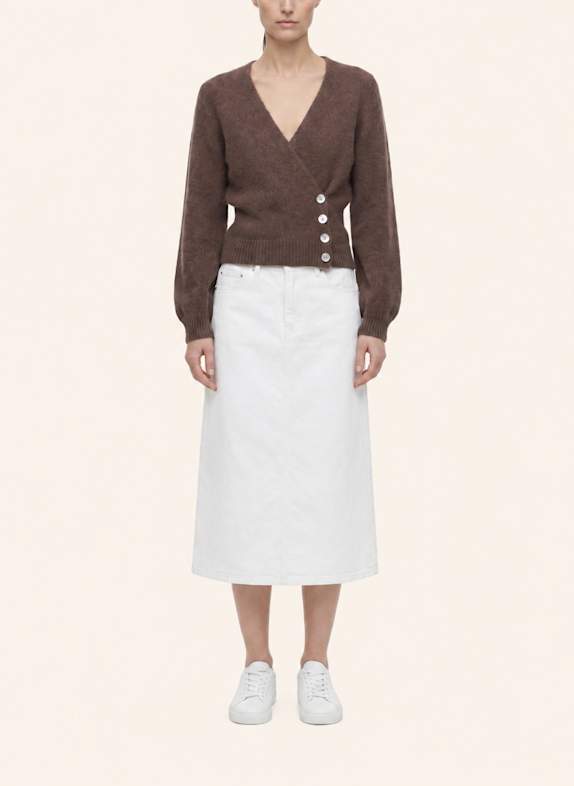 AMERICANDREAMS Wrap Cardigan Mariya DUNKELBRAUN