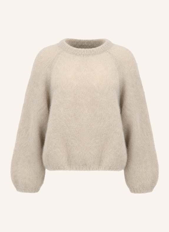AMERICANDREAMS Mohair Knit Pullover Rosie BEIGE
