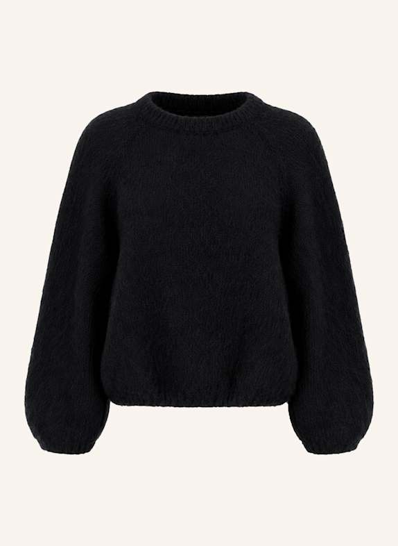 AMERICANDREAMS Mohair Knit Pullover Rosie SCHWARZ